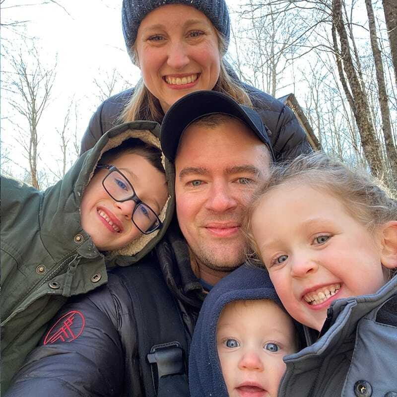Craig and his family enjoying the outdoors